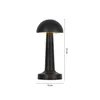 Lámpara de Mesa Samoa Portátil Recargable Negro en Negro - Lámparas de mesa, Uruguay | Serlux, vista 5 de 5