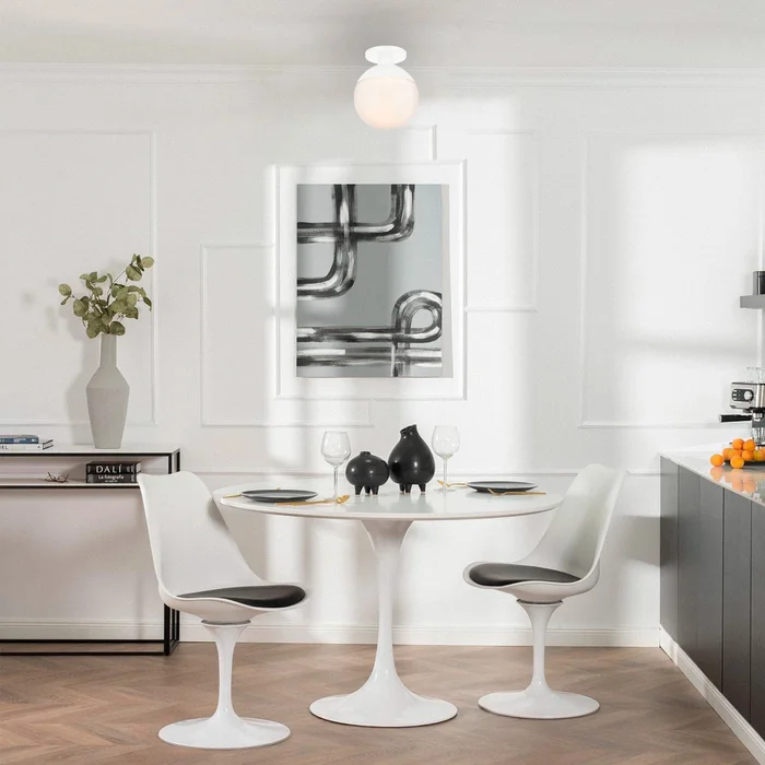 Lámpara de Techo Miami Blanca en Blanco - Lámparas colgantes, Uruguay | Serlux, vista 2