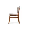 Silla Cleo - Nogal - Respaldo tapizado - Tela Rústica - Natural 93 en Beige - Butacas, banquetas y puffs, Uruguay | NYR, vista 3 de 6