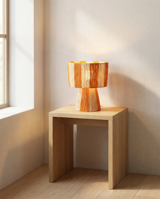 Lámpara de Mesa de Sisal Olise | Casakos en Multicolor - Lámparas de mesa, Uruguay | Casakos