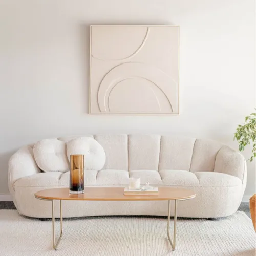 Sofá Felicce - 3 cuerpos / Beige en Beige - Sillones y sofás, Uruguay | Fabrica Italiana