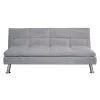Sofá Cama Tapizado En Microfibra Patas De Metal en Gris – Marrón – Rojo - Sillones y sofás, Uruguay | Soy Hogar, vista 2 de 4