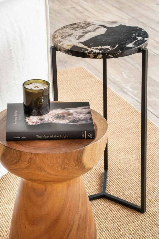 MESA PETRIFICADA BLACK en Negro - Mesas de living, Uruguay | La Iberica, vista 5