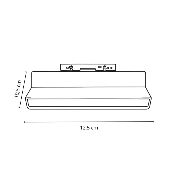 Downlight Lineal Ajustable Magnético G2 6W 2700K Blanco en Blanco - Lámparas colgantes, Uruguay | Serlux, vista 4