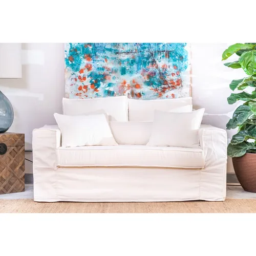 Sillón Garda 2 cuerpos Blanco en Blanco - Sillones y sofás, Uruguay | Satec