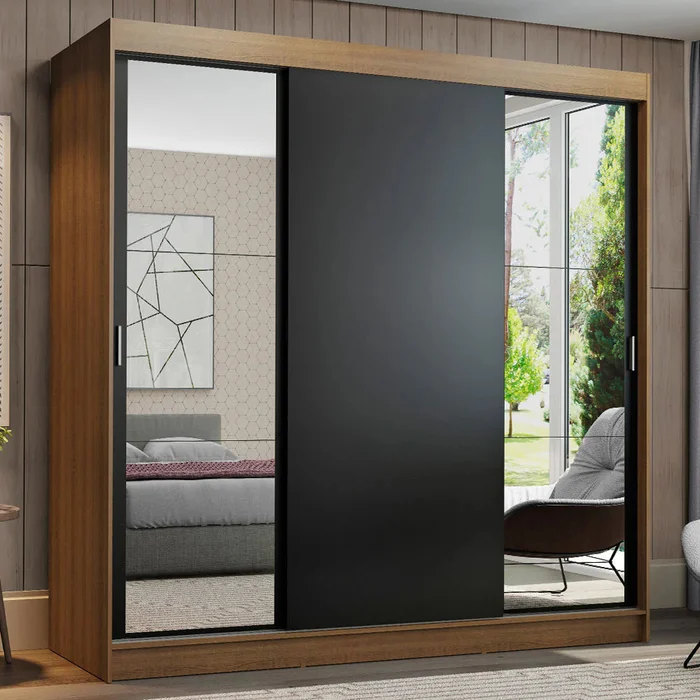 Ropero Placard Matrimonial Reno 180CM Pareja con 2 Espejos 3 Puertas C en Multicolor - Roperos y placares, Uruguay | Balton, vista 2