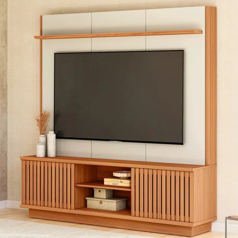 Modular para Tv Ravenna Canela/Banco - Línea Haus - Muebles para TV, Uruguay | Ecowood