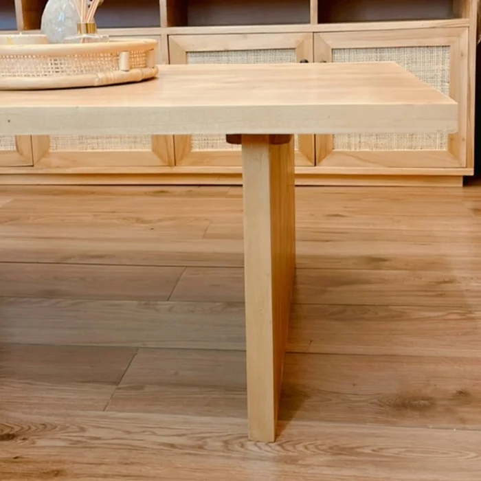 Mesa ratona rectangular en Madera natural - Mesas de living, Uruguay | Decoramuss, vista 3