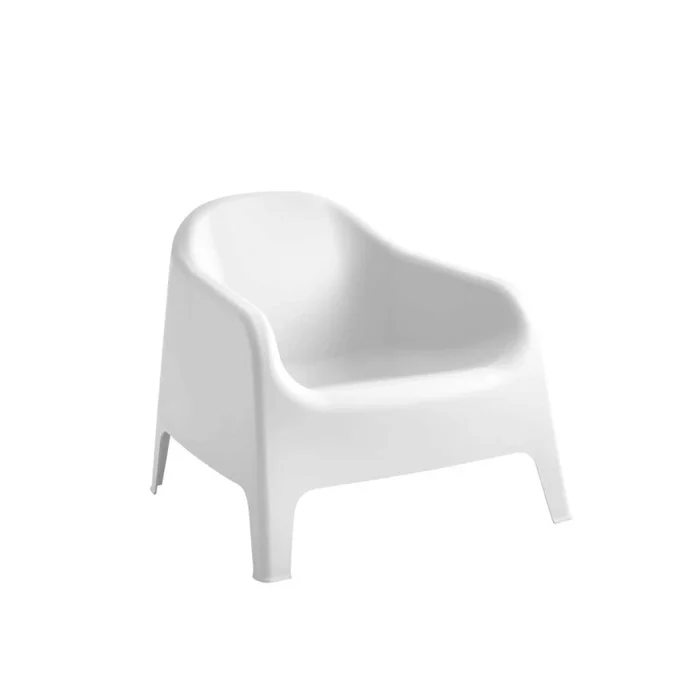 Butaca Exterior Polipropileno Blanco Skarpo en Blanco - Muebles para el exterior, Uruguay | Divino, vista 2