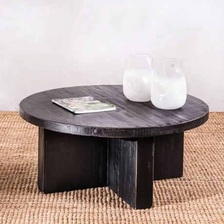 Mesa De Centro Catanzaro Negra en Negro - Mesas de living, Uruguay | Aihaus