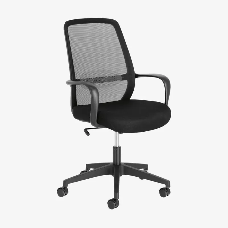 Silla de escritorio Melva - negro en Negro - Escritorios y sillas de escritorio, Uruguay | Kavehome