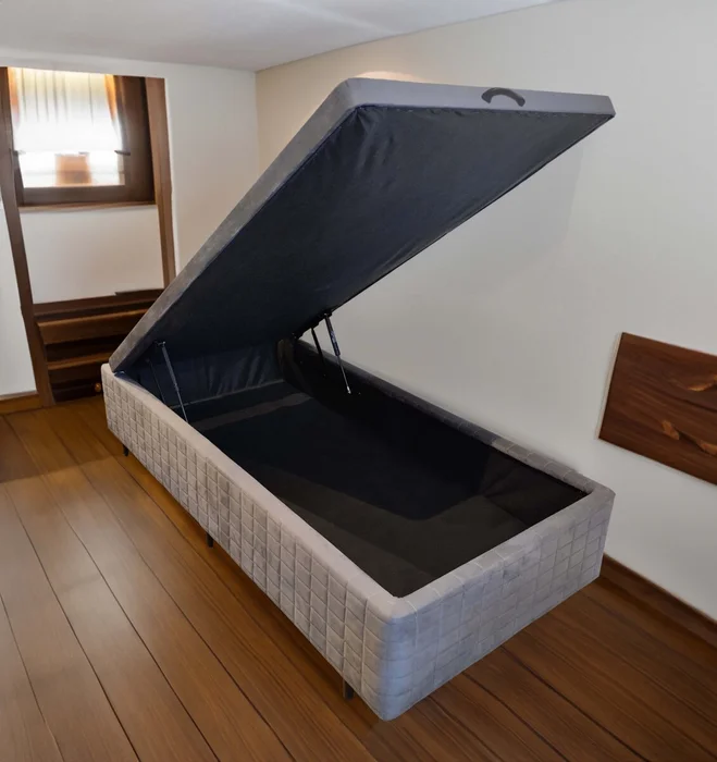 Base Box Baúl 1 Plaza - Mannes en Gris - Dormitorio, Uruguay | Rústico Hogar, vista 3