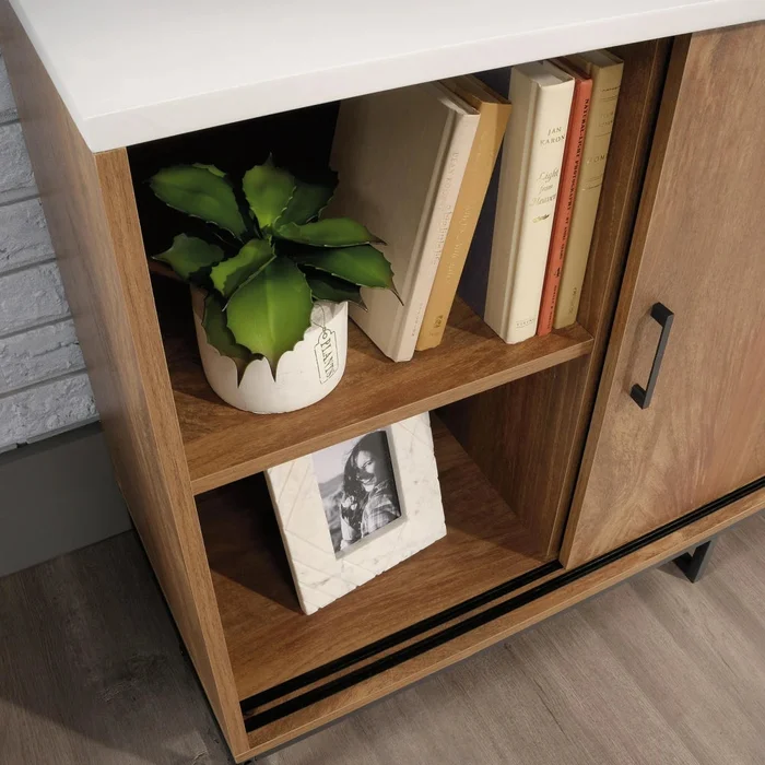 Rack para tv 50" Puertas Corredizas Sauder en Madera natural - Muebles para TV, Uruguay | Ecowood, vista 4