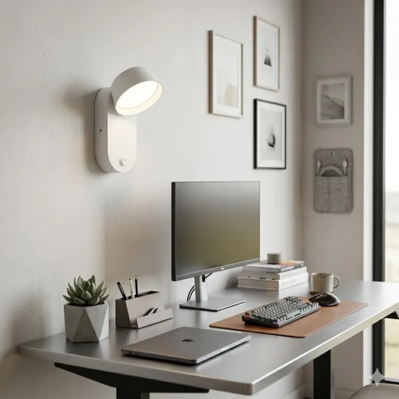 Pantalla led de pared con llave Luz cálida - BLANCA en Blanco - Lámparas de mesa, Uruguay | Iluminica
