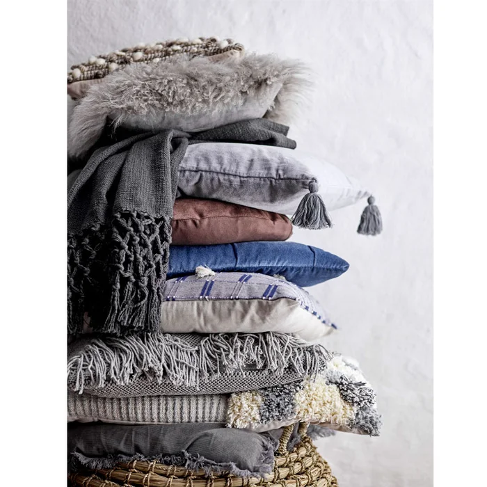 Cushion, Grey, Cotton - Textiles, Uruguay | Tutto Deco, vista 2