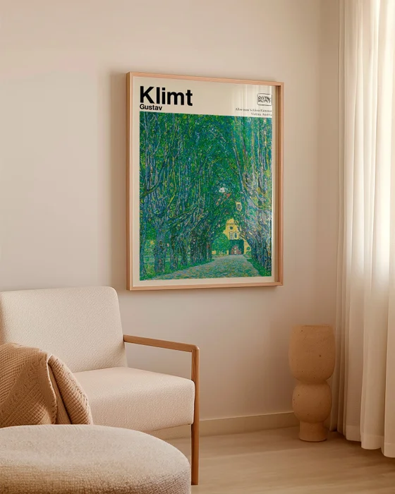Gustav Klimt - Allee zum Schloss Kammer en Multicolor - Láminas, Uruguay | La Cuadrería, vista 2