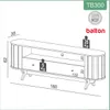 Rack Prime Curvo Para TV 180cm 100% MDF - Muebles para TV, Uruguay | Balton, vista 5 de 5