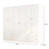 Ropero Americano 6 puertas - Blanco en Blanco - Roperos y placares, Uruguay | Nario Hogar, vista 5 de 5
