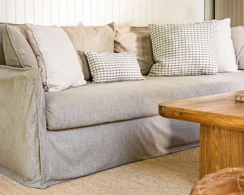 SILLON ALMA LINO BELGA ANTIMANCHAS - 2.30 MTS en Gris - Sillones y sofás, Uruguay | La Iberica