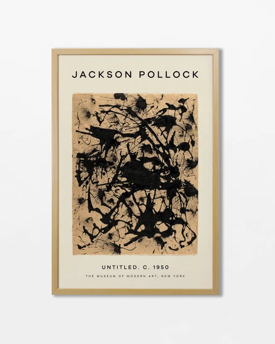 Jackson Pollock - Untitled 1950 en Multicolor - Láminas, Uruguay | La Cuadrería