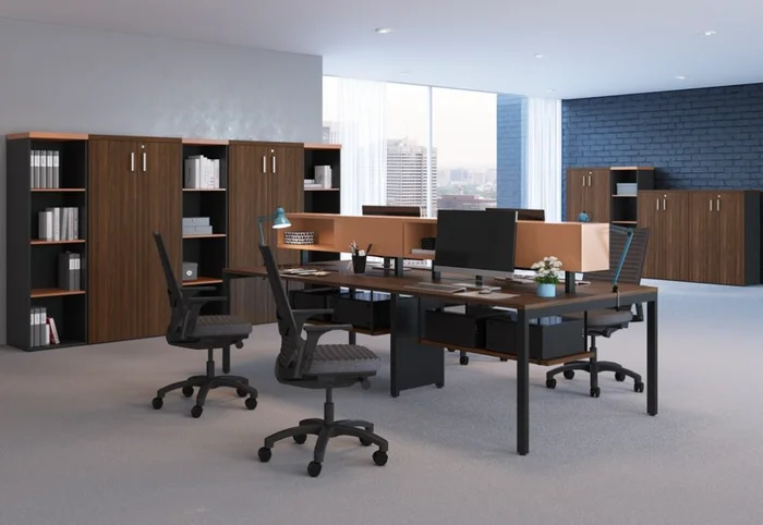 Plataforma recta A PEDIDO, varios puestos de trabajo Linea Concept - Escritorios y sillas de escritorio, Uruguay | World Vigo