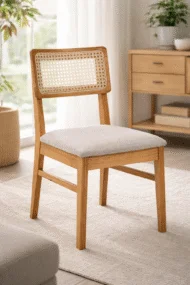 Silla Ratan Miel (Set X2) en Madera natural - Sillas, Uruguay | Casa Brava, vista 4