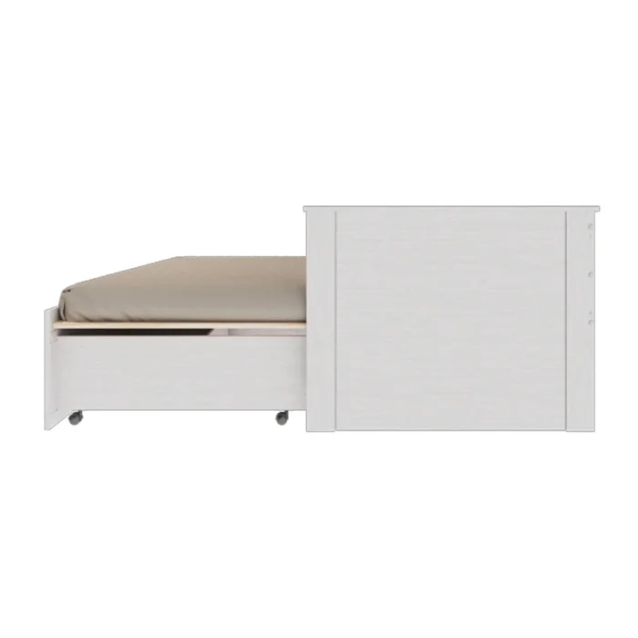 Cama Somnus 1 Plaza / auxiliar - Funcional - Blanco en Blanco - Dormitorio, Uruguay | Ecowood, vista 3