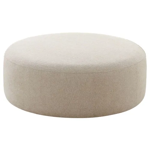 Puff tapizado James en Beige - Sillones y sofás, Uruguay | Pieza Clave