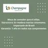 MESA COMEDOR CUADRADA - MADERA CINAMOMO en Madera natural - Mesas de comedor, Uruguay | Champagne Home, vista 3 de 4