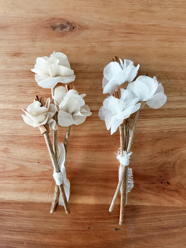 Mini flores de tela x 3 (ideal para completar kits) en Marrón - Jarrones, Uruguay | Dreams On Time, vista 19