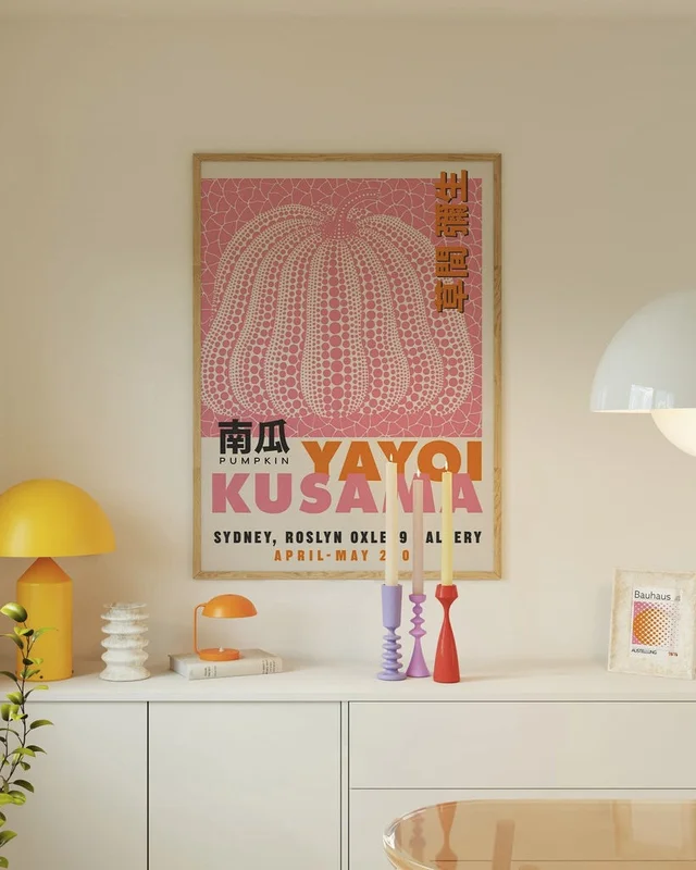 Yayoi Kusama - Pink pumpkin en Rosa - Láminas, Uruguay | La Cuadrería, vista 3