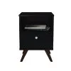 Mesa De Luz Linea Retro Living Dormitorio 1 Cajon Ng Rt3019 en Negro - Butacas, banquetas y puffs, Uruguay | Soy Hogar, vista 6 de 12