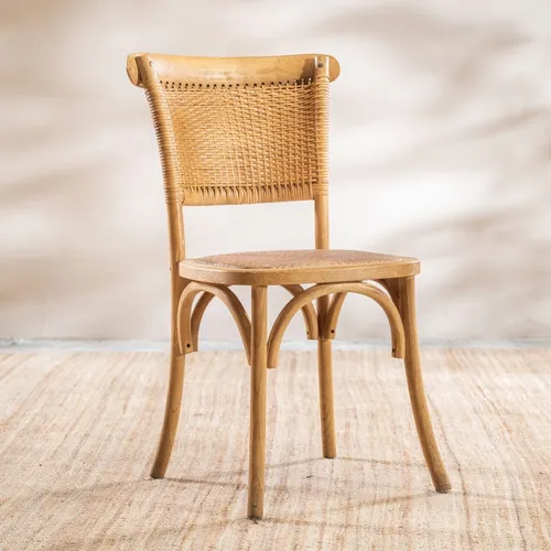 Silla de comedor Lía en Madera natural - Sillas, Uruguay | Satec