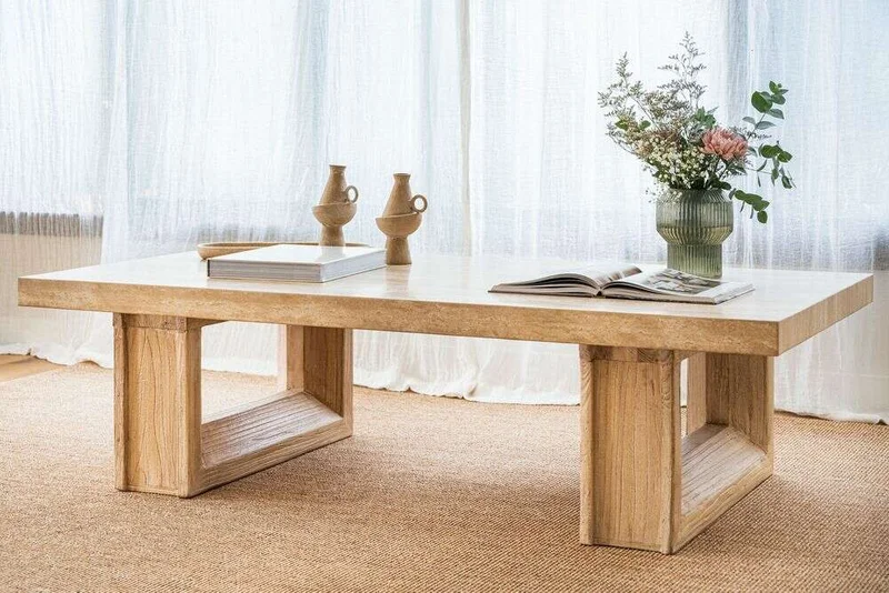 MESA LIVING TRAVERTINO - 1.60 X 0.80 MTS en Beige - Mesas de living, Uruguay | La Iberica, vista 12