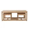 Mesa Ratona Central Madera Natural-beige Montana Natural en Madera natural - Mesas de living, Uruguay | Divino, vista 3 de 7