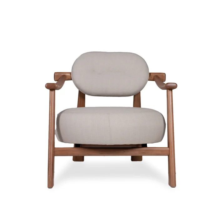 Butaca Nimbus - Tela Rústica - 218-G2 (Cruda) en Beige, Uruguay | NYR, vista 2