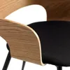 Silla de comedor HVIDOVRE tela negro/roble en Roble/negro - Sillas, Uruguay | JYSK, vista 4 de 5