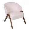 Butaca Tela-y-madera Natural-beige Arco Off White/miel en Off-white - Sillones y sofás, Uruguay | Divino, vista 1 de 5