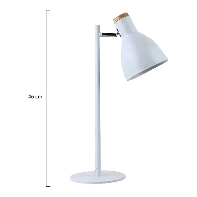 Lámpara De Mesa Odin Blanca en Blanco - Lámparas de mesa, Uruguay | Serlux, vista 5