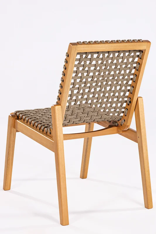 SILLA TRACO CUERDA RAMI 56x62x85CM JATOBA en Madera natural - Muebles para el exterior, Uruguay | Vinibel, vista 4
