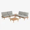 Set Viridis de 4 butacas y 2 mesas en Madera natural - Sillones y sofás, Uruguay | Kavehome, vista 1 de 8