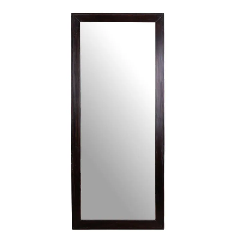 Espejo De Pared Madera-de-mango Marron Rectangular Akira en Marrón - Espejos, Uruguay | Divino