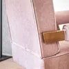 BUTACA SIGMA - OLMO Y TERCIOPELO ANTIMANCHAS en Rosa - Butacas, banquetas y puffs, Uruguay | La Iberica, vista 4 de 6
