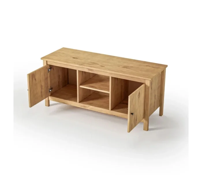 Rack 2 Puertas Mari Miel 1.10 en Madera natural - Muebles para TV, Uruguay | Albanés, vista 2