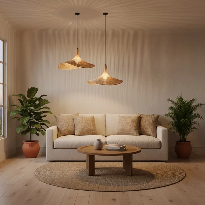 Lampara colgante Marea en Madera natural - Lámparas colgantes, Uruguay | La Perla, vista 4