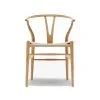 Silla De Comedor Wishbone Madera Beech Y Asiento Ratan Natural en NATURAL/NEGRO - Sillas, Uruguay | Soy Hogar, vista 2