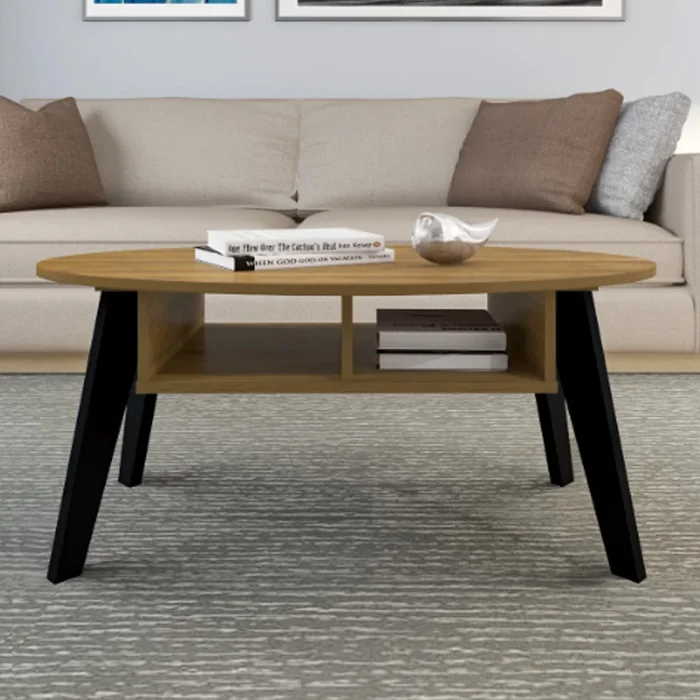 Mesa De Living Mesa Ratona Comedor Estilo Nordico Mdp Negro en Atacama/Negro - Mesas de living, Uruguay | Soy Hogar, vista 4