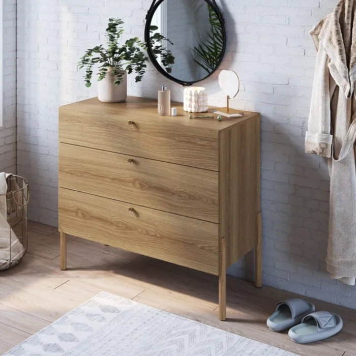 Comoda Oslo Lisa - Natural en Marrón - Cómodas, Uruguay | Nyr