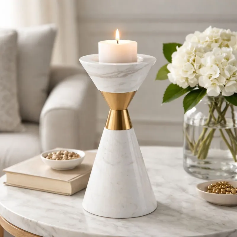 PORTA VELA GOLD Blanco Small en Blanco - Decoración, Uruguay | Viasono