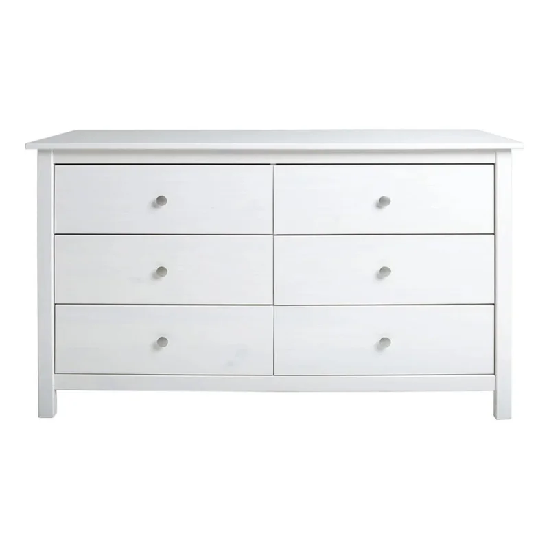 Cómoda 6 cajones Linea Berna - Blanco en Blanco - Cómodas, Uruguay | Nario Hogar, vista 3